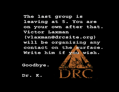 DRC Imager Message